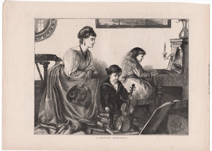 antique music prints (19th century)